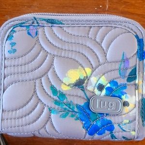 Lug wallet, rare pattern, grey and blue